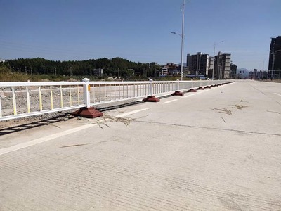 浦陽道路護(hù)欄安裝工程 筑牢市政道路安全防線